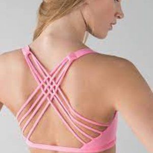 Lululemon Free to Be Wild Bra in Miami Pink Size 6